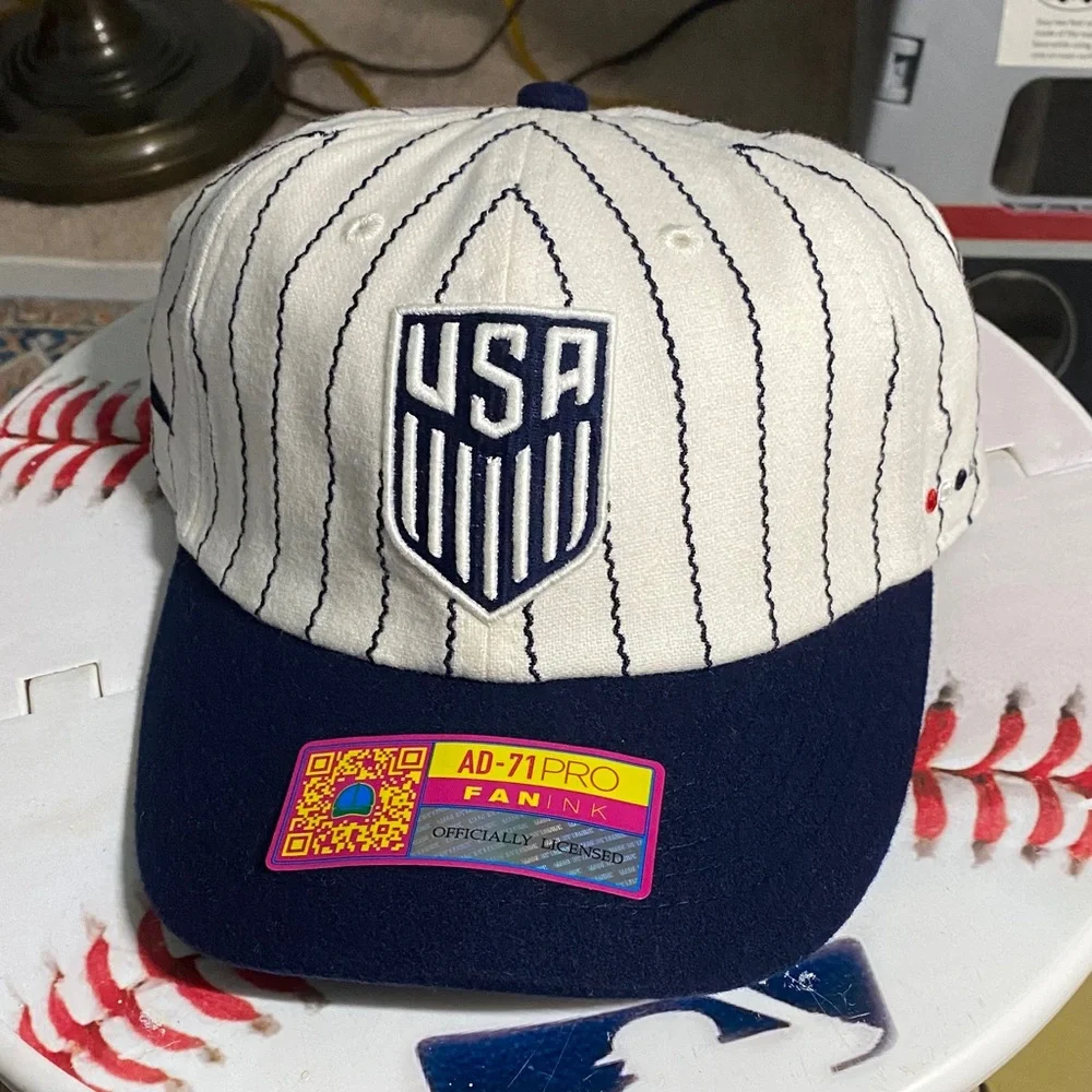 US Soccer National One Nation One Team EST 1913 Fan Ink Yankee USA Hat Cap USMNT - Picture 1 of 6